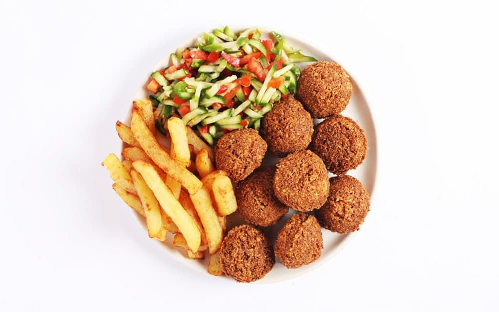 Falafel on a plate