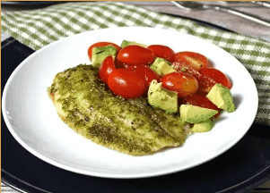 Pesto and Lemon Tilapia