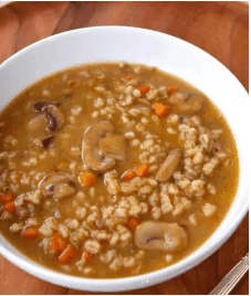 Hearty Mushroom Barley Beef