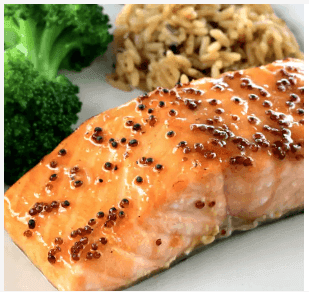 Honey Mustard Crusted Salmon