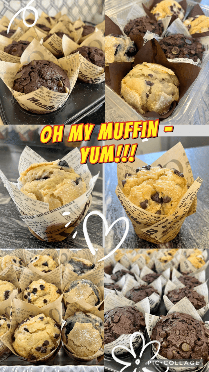 Mix and match the flavors you want. 6 muffins for 50nis.